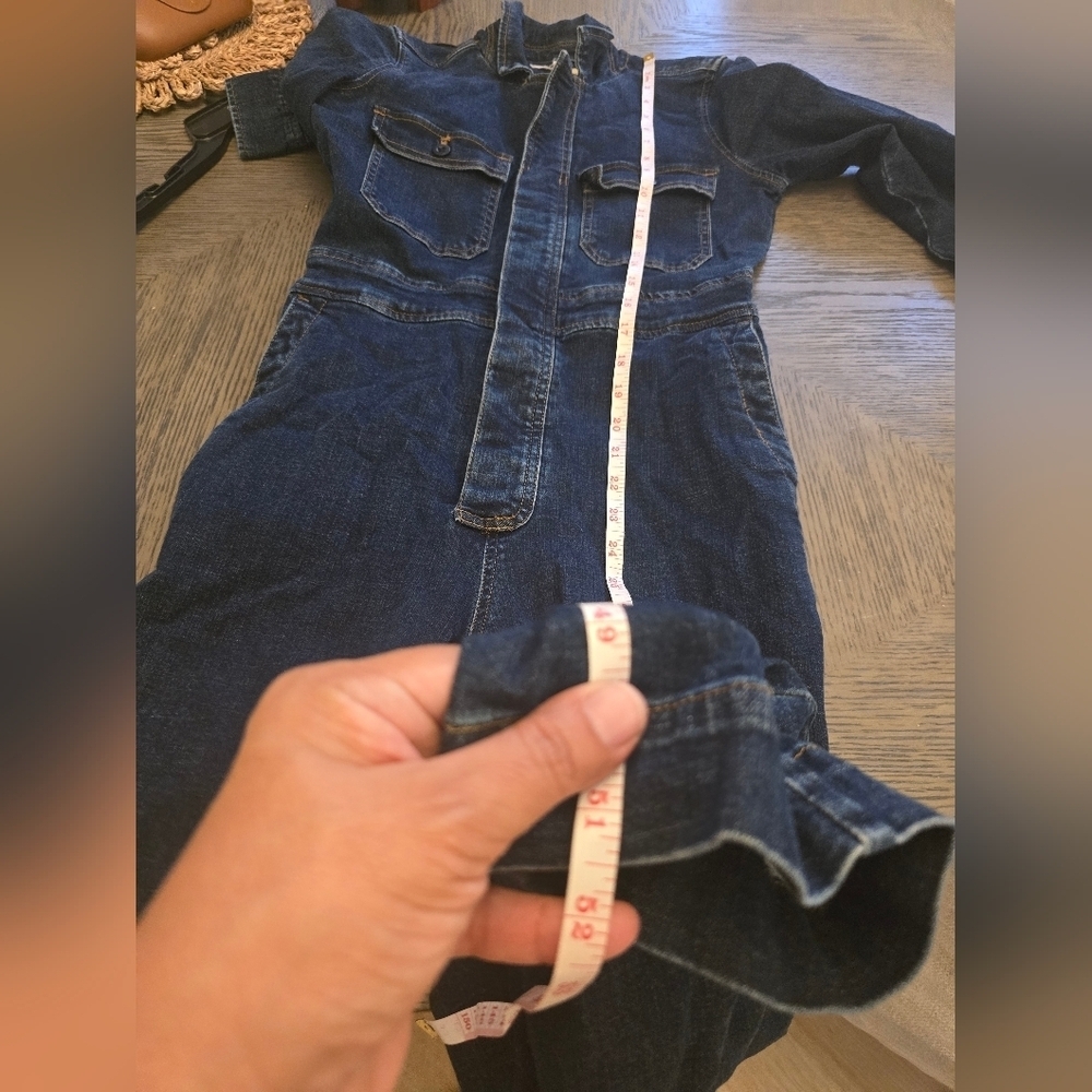 Madewell Denim Slim Coverall Jumpsuit Size 0 - Picture 3 of 16